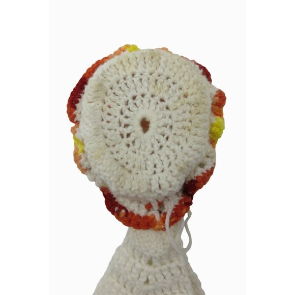 DOLL FACE Pot Holders Crochet Set of 2 Handmade Knitted 1970s Vintage - Picture 9 of 10